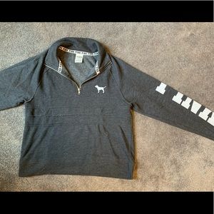 Pink VS quarter zip size XS